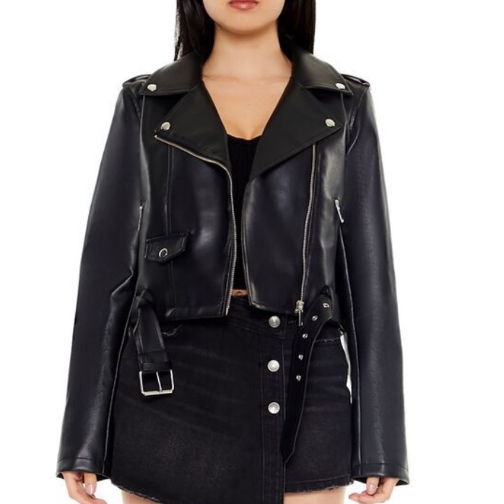 Forever 21 | Faux Leather Moto Jacket